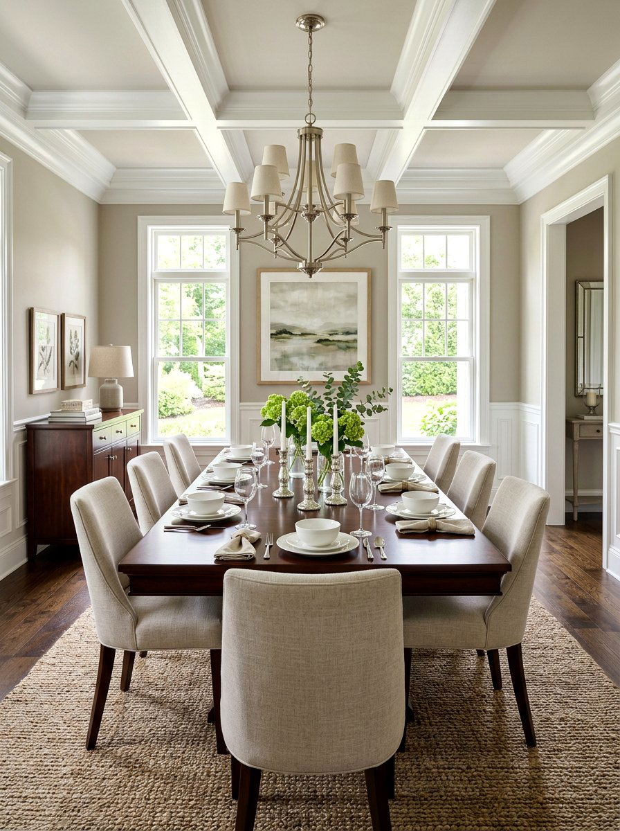 Transitional Style Dining Room - 30 dining room makeover ideas