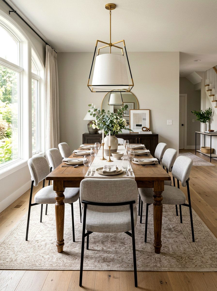 Transitional Style Dining Space - 30 dinner party hosting room ideas