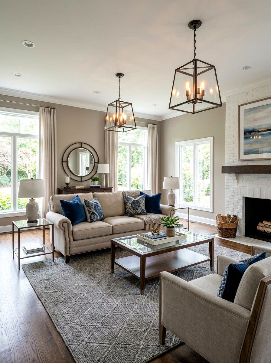 Transitional Style Living Room - 30 cozy family room ideas