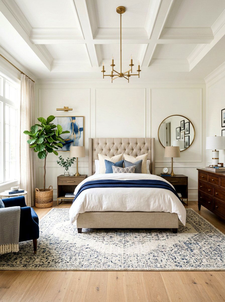 Transitional White Bedroom - 30 white bedroom ideas