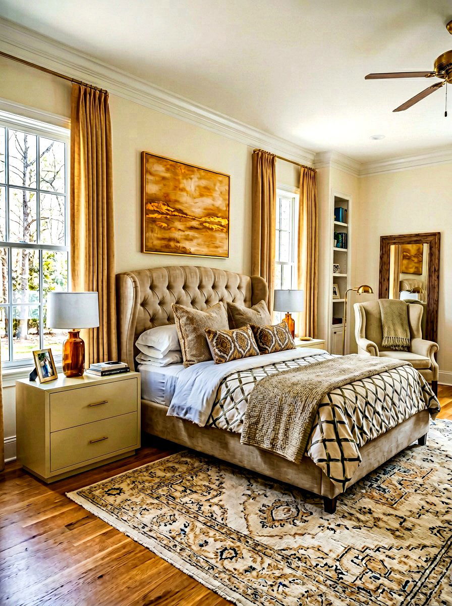 Transitional cream bedroom - 30 cream bedroom ideas