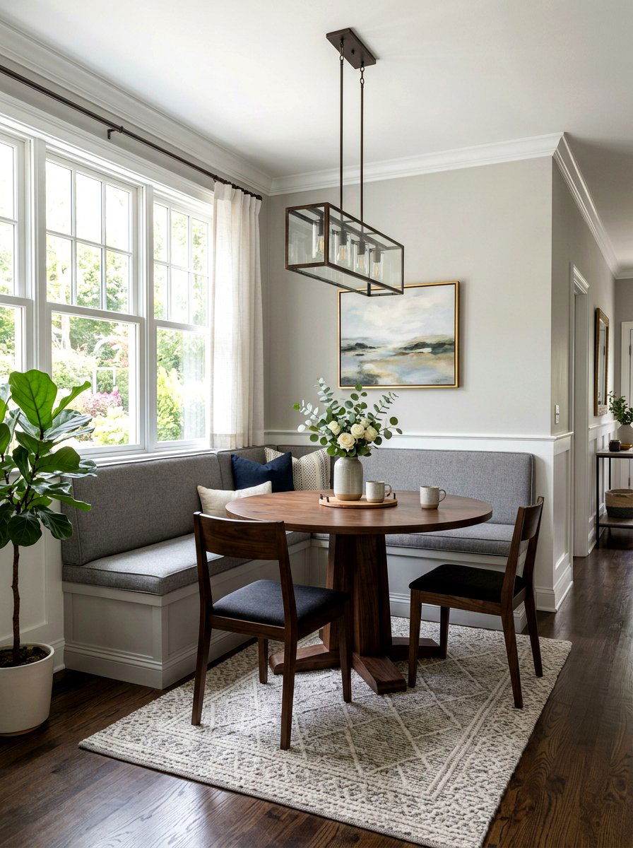 Transitional dining booth - 30 banquette seating ideas