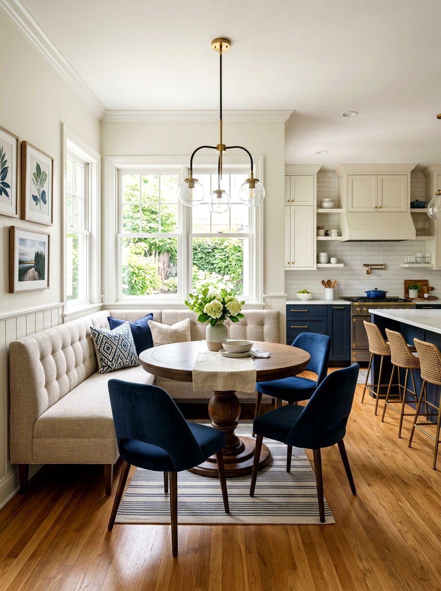 Transitional kitchen banquette - 30 corner breakfast nook ideas
