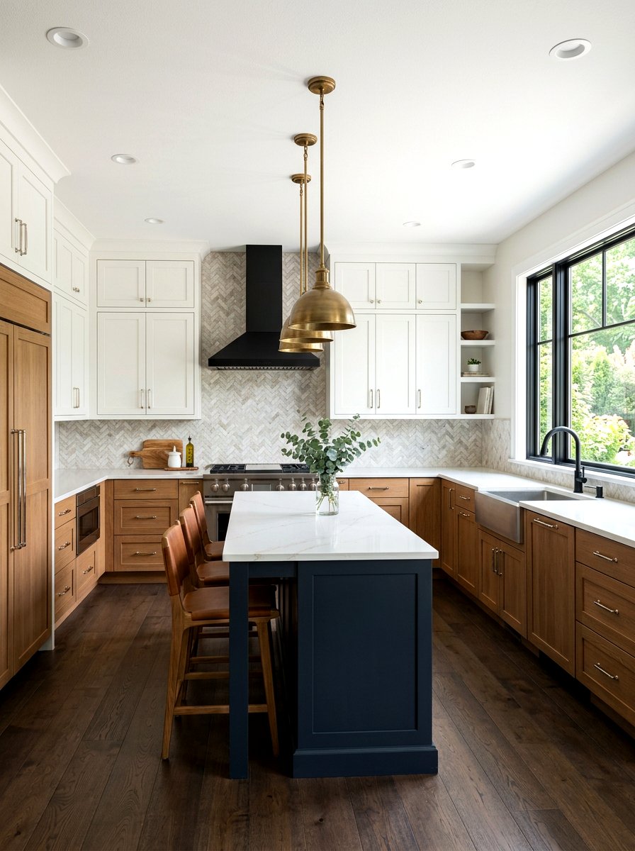 Transitional kitchen mixed metals - 30 mixed metal kitchen ideas
