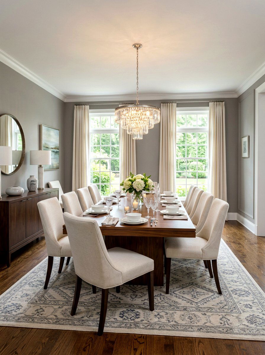 Transitional rectangular dining room - 30 rectangular dining room ideas