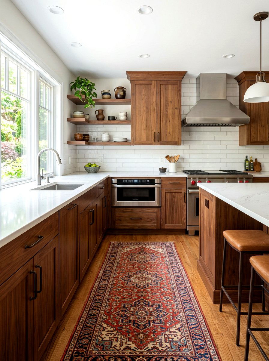 Transitional wood cabinetry - 30 drawer microwave ideas