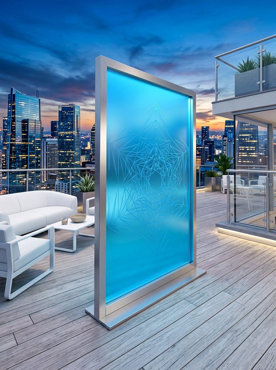 Translucent Acrylic Sheet Partition - 30 deck partition ideas