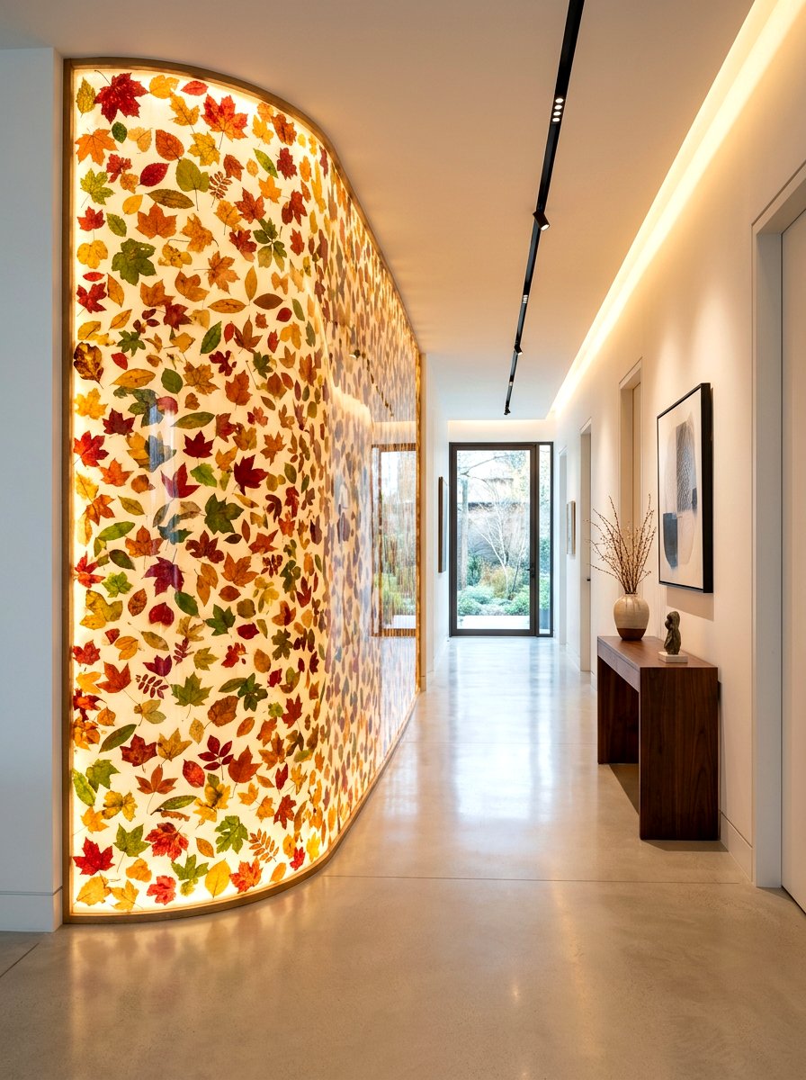 Translucent resin curved panel - 30 curved partition wall ideas