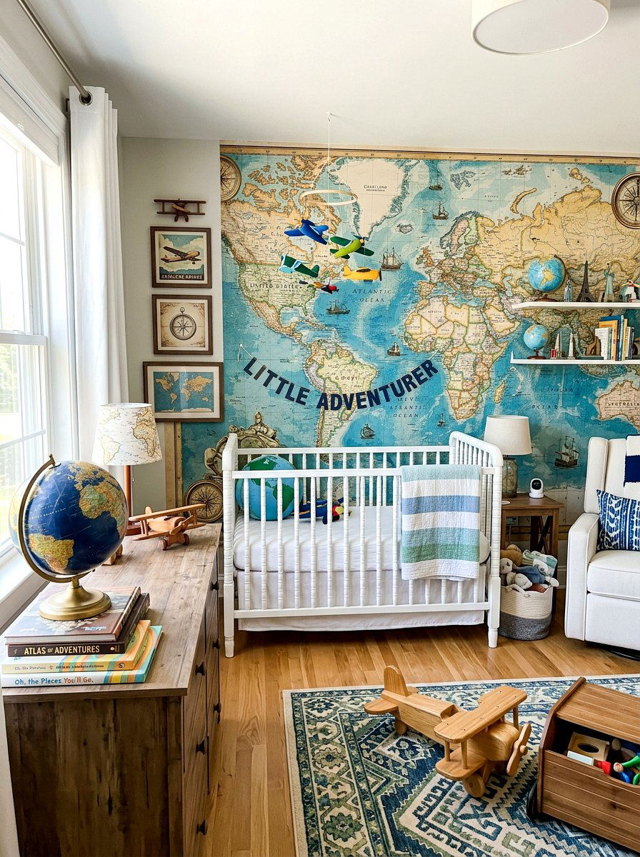 Travel nursery - 30 collected nursery decor ideas