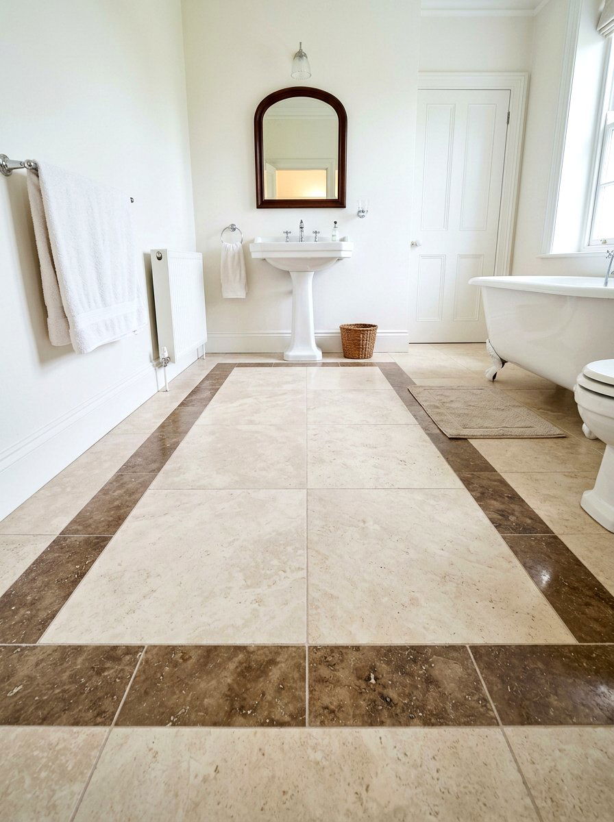 Travertine Border Tile - 30 travertine bathroom ideas