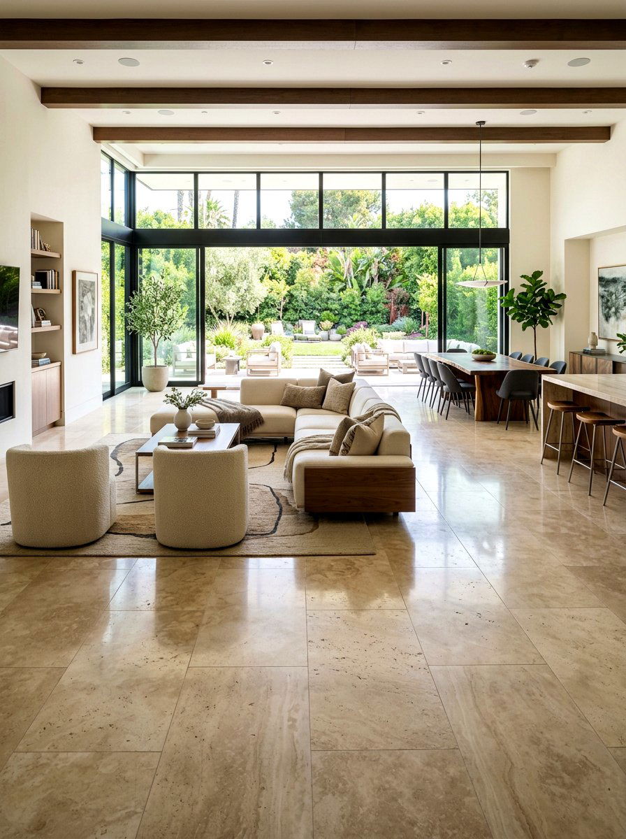 Travertine Flooring - 30 travertine decor ideas