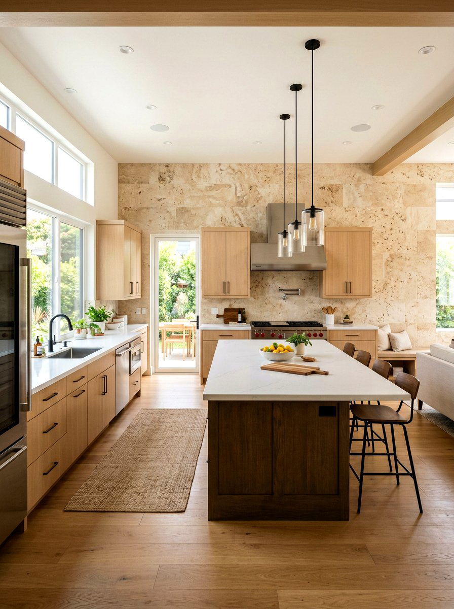 Travertine Kitchen Backsplash - 30 travertine decor ideas
