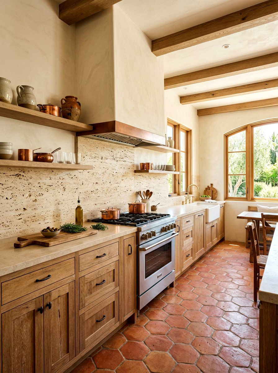 Travertine Slab Kitchen Backsplash - 30 full slab stone wall kitchen ideas