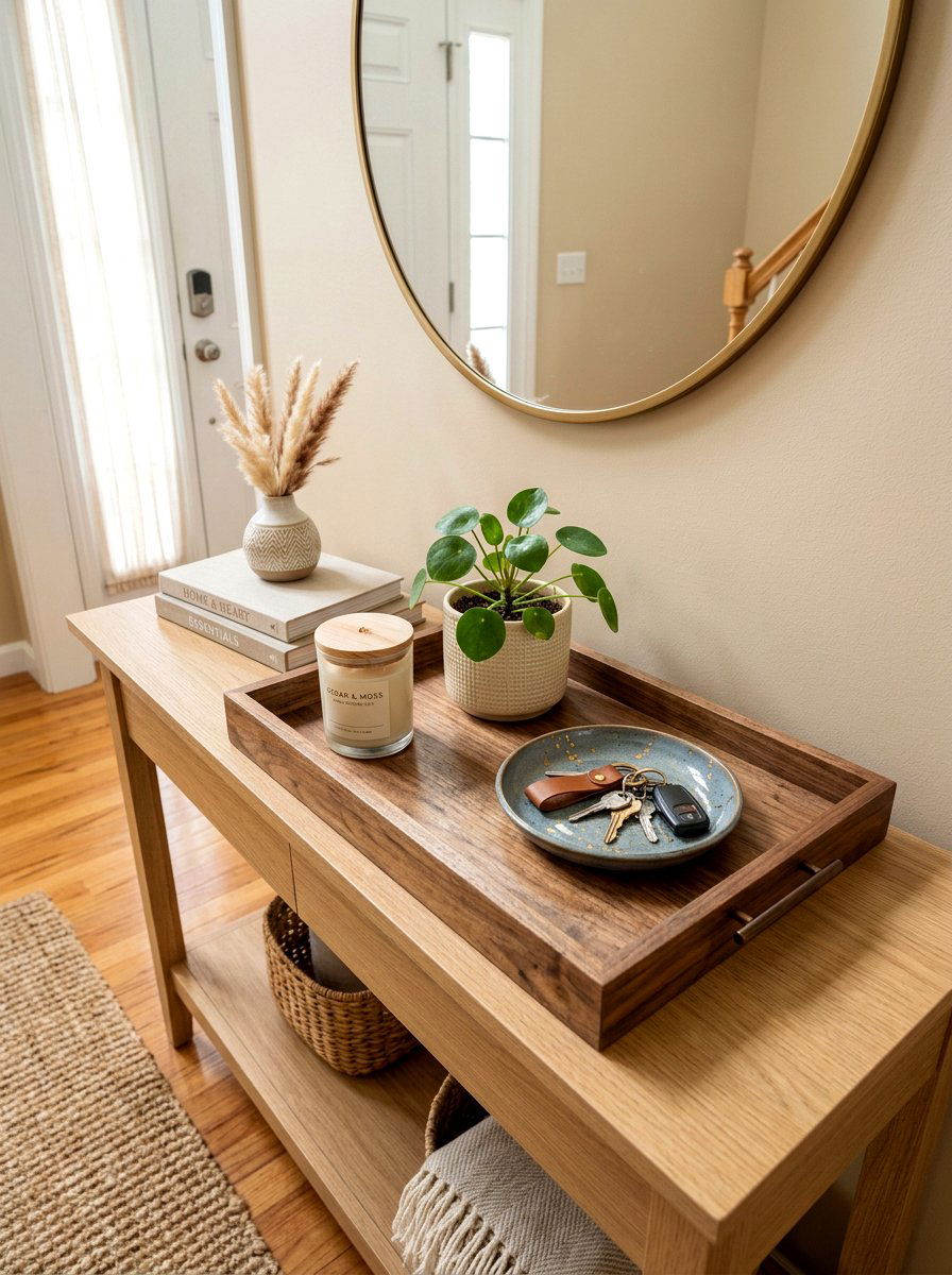 Tray Styling for Console - 30 designer entry table decor ideas