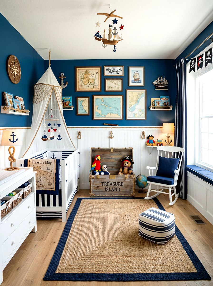 Treasure Island Nursery Theme - 30 vintage book nursery ideas