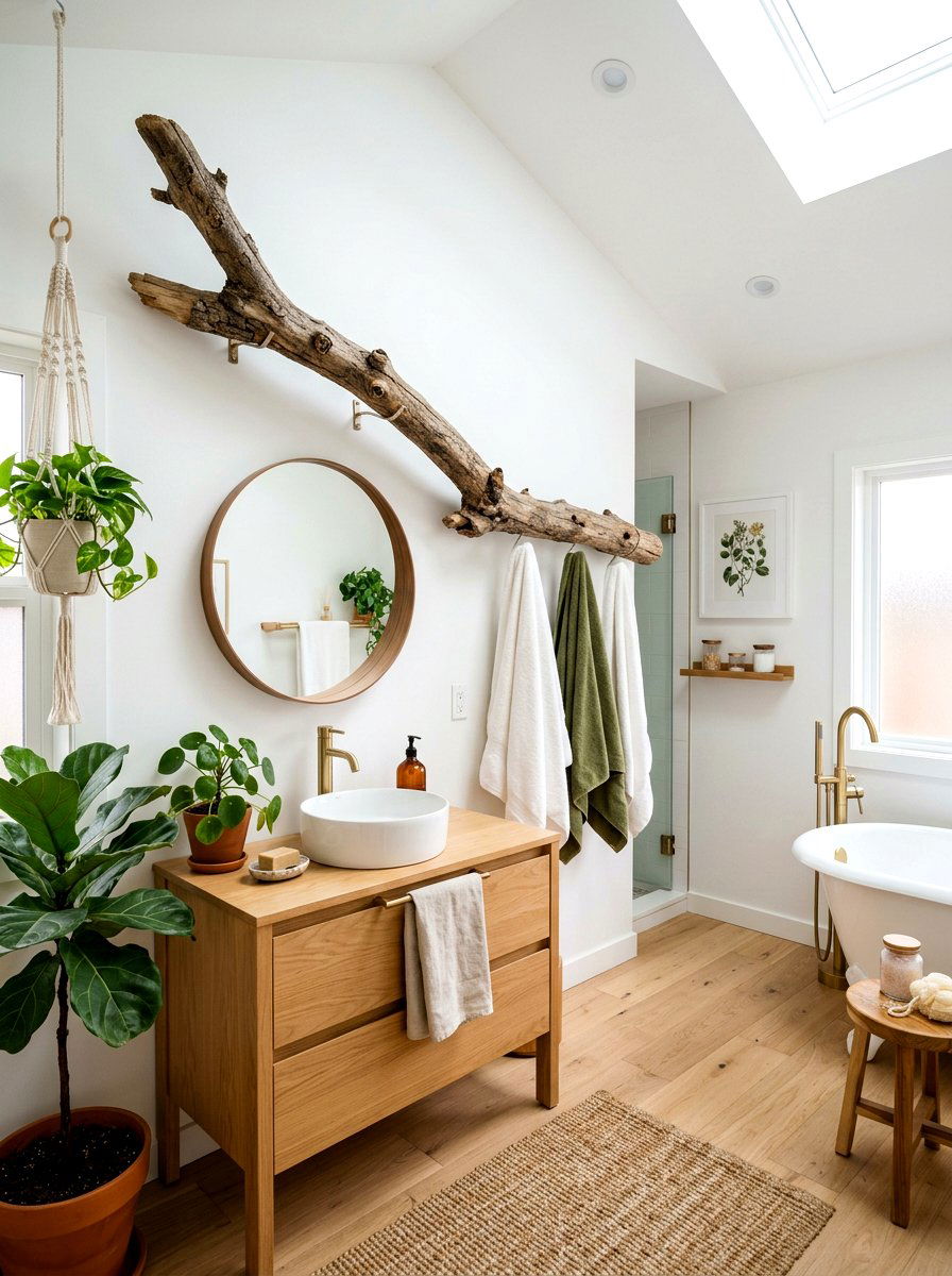 Tree Branch Decor Bathroom - 30 forest inspired bathroom ideas