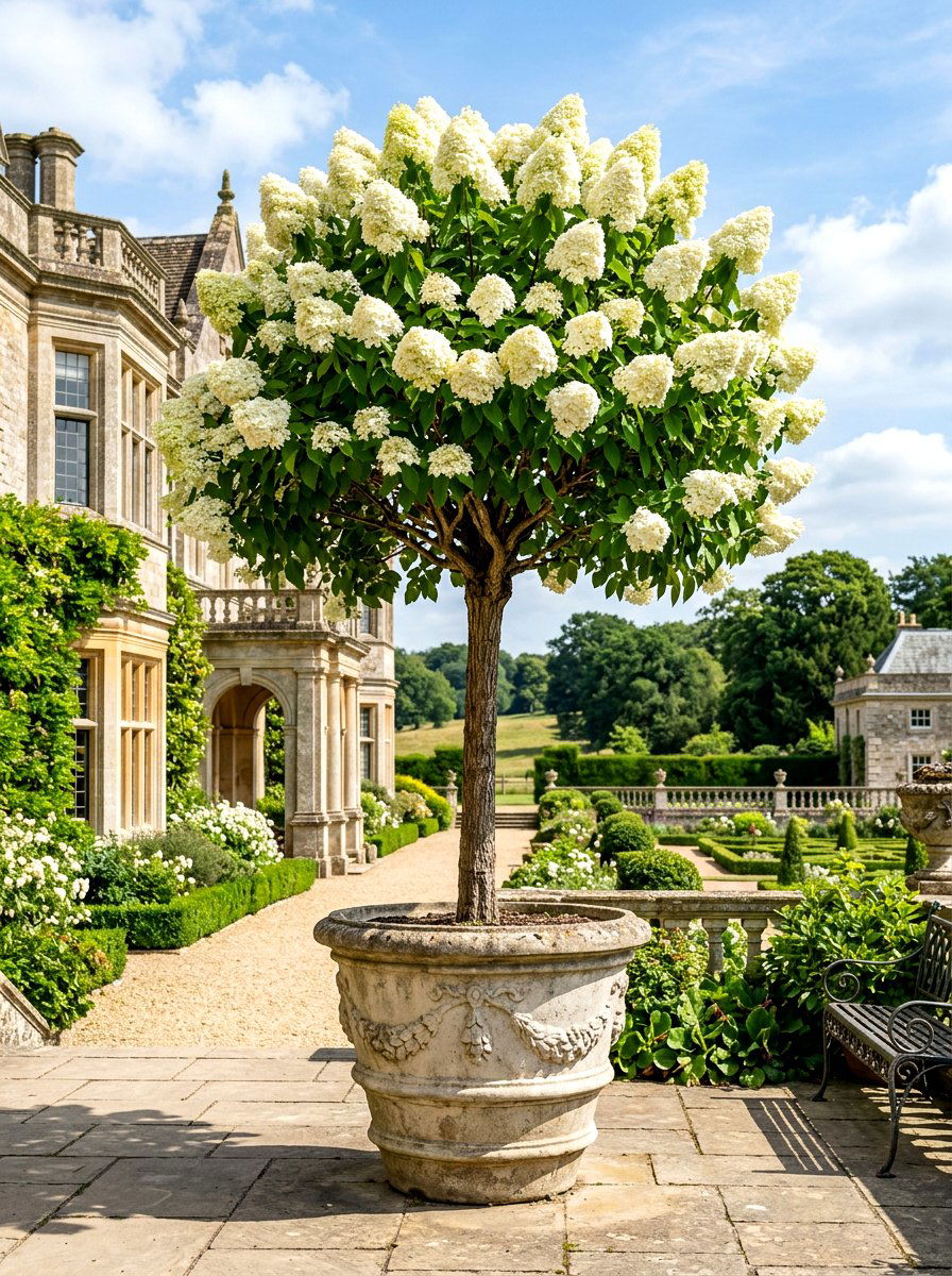 Tree Form Hydrangea Large Pot - 30 hydrangea porch planter ideas