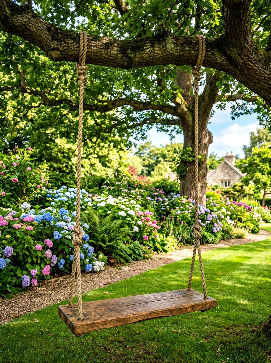 Tree Swing - 30 family backyard seating ideas