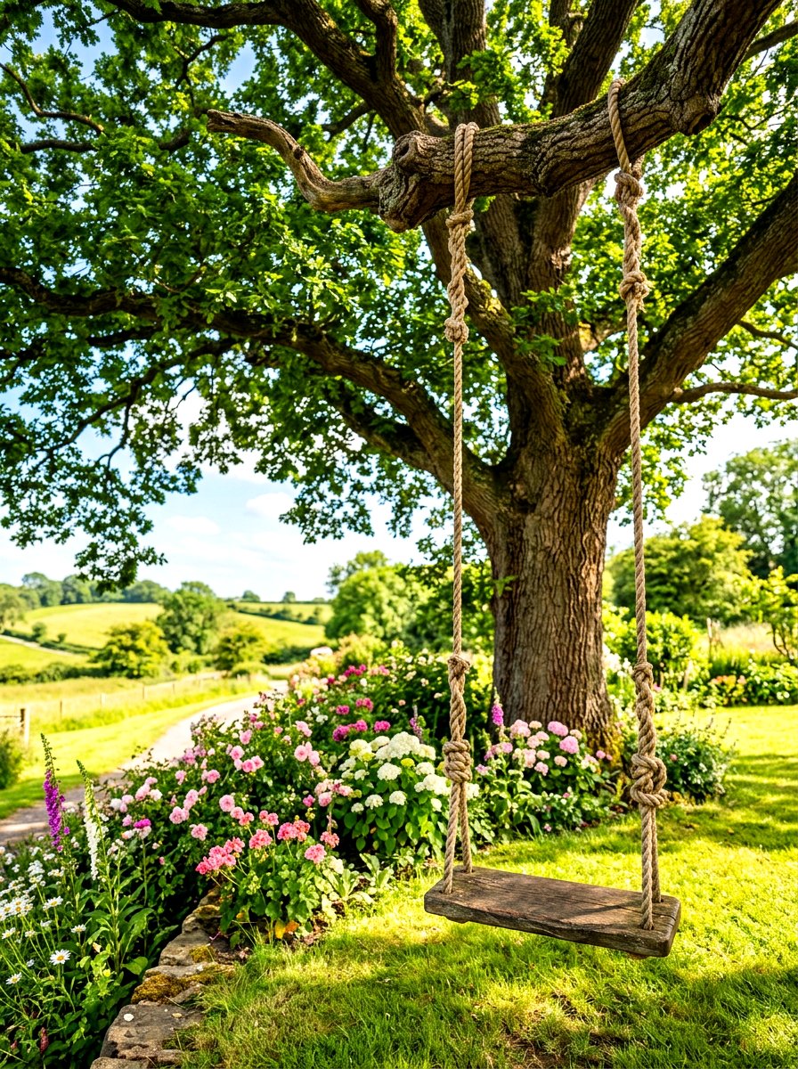 Tree Swing - 30 family cookout backyard ideas