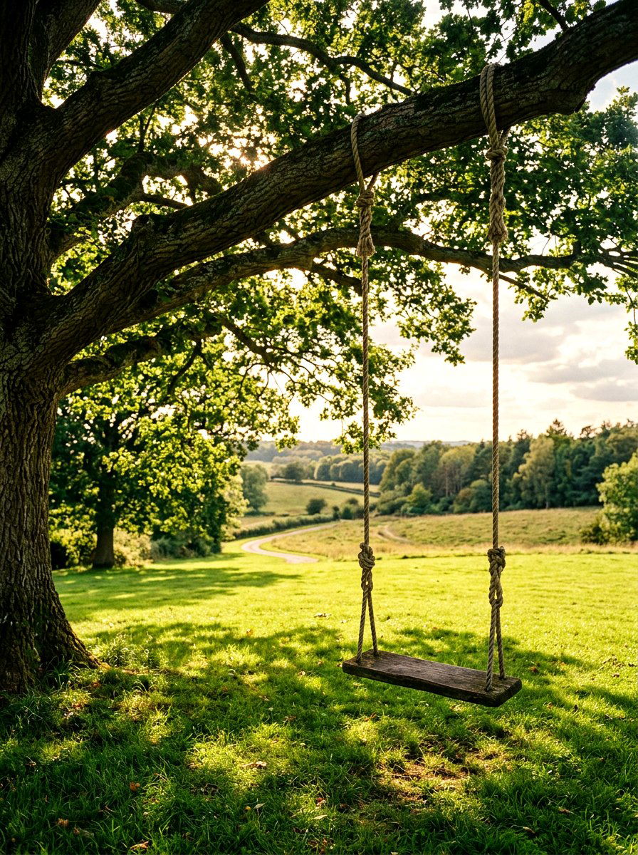 Tree Swing - 30 sunny backyard ideas