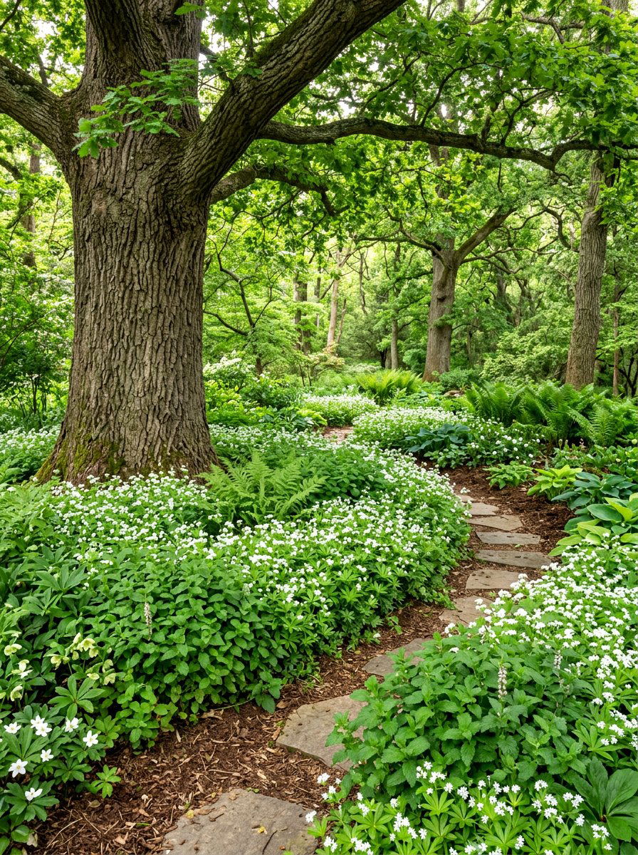 Tree Underplanting Garden - 30 herb rich backyard ideas