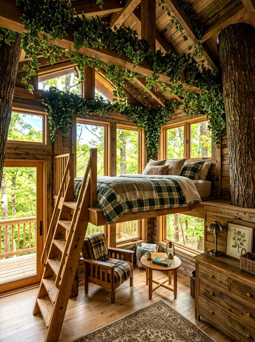 Treehouse Bed - 30 storybook bedroom ideas