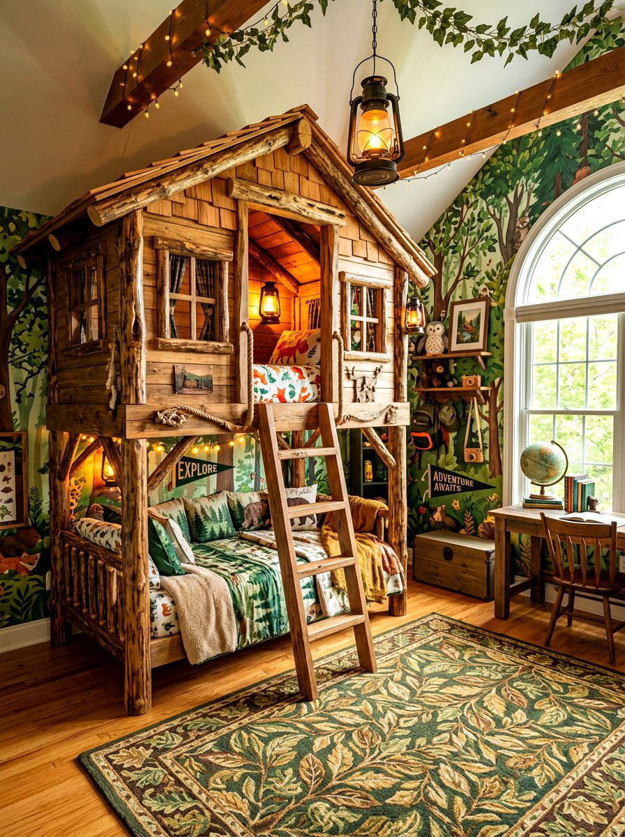 Treehouse Bunk Bed - 30 bunk bed ideas