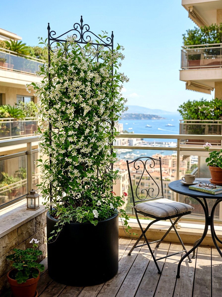 Trellis Container Combo - 30 container garden makeover ideas