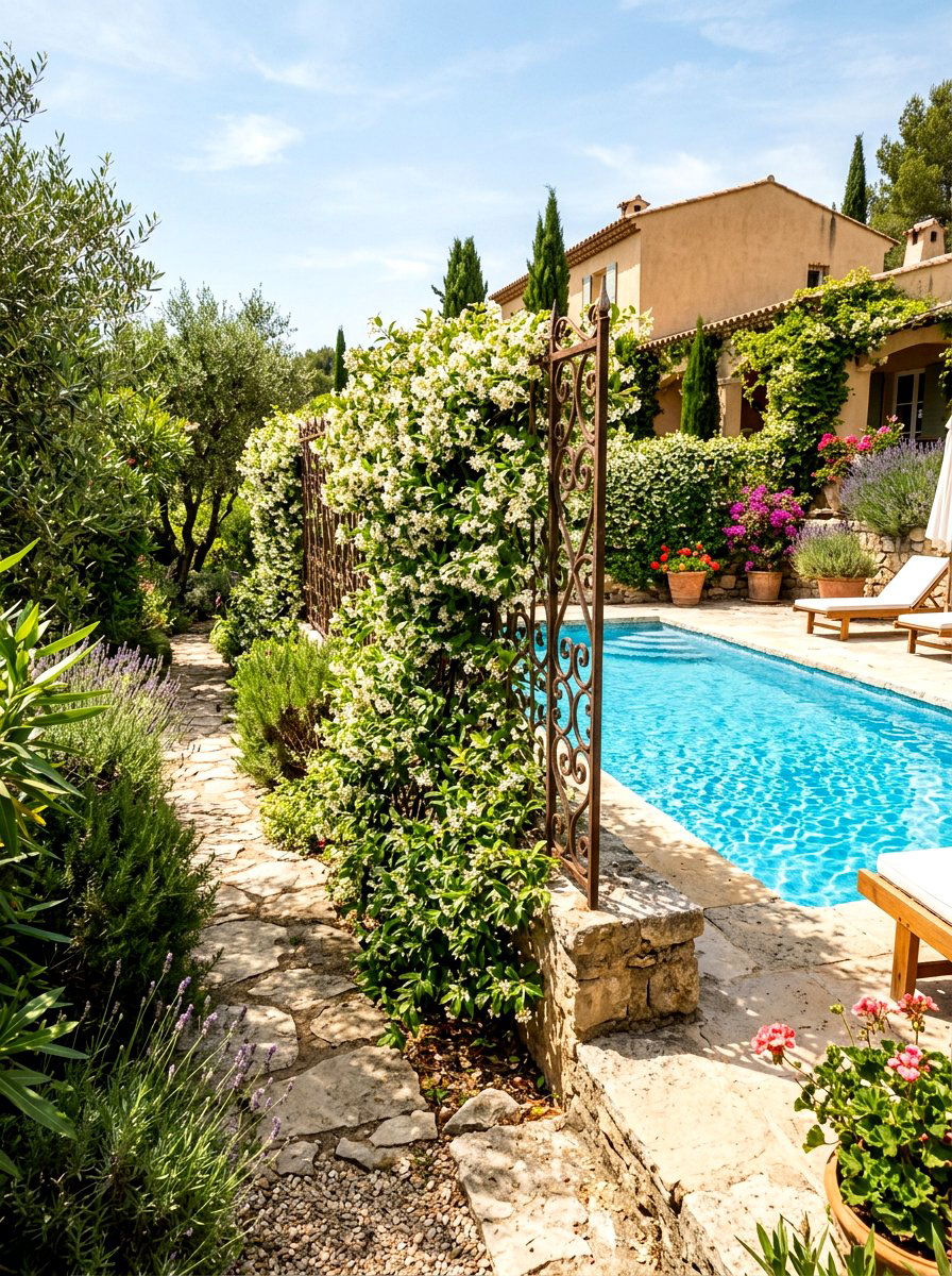 Trellis Pool Fence - 30 pool fence ideas