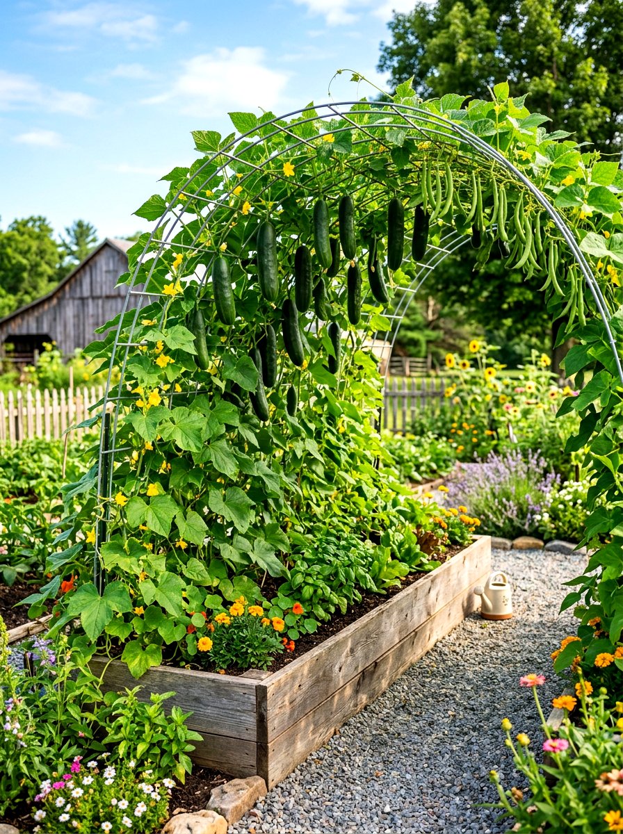 Trellis Raised Bed - 30 raised bed arrangement ideas
