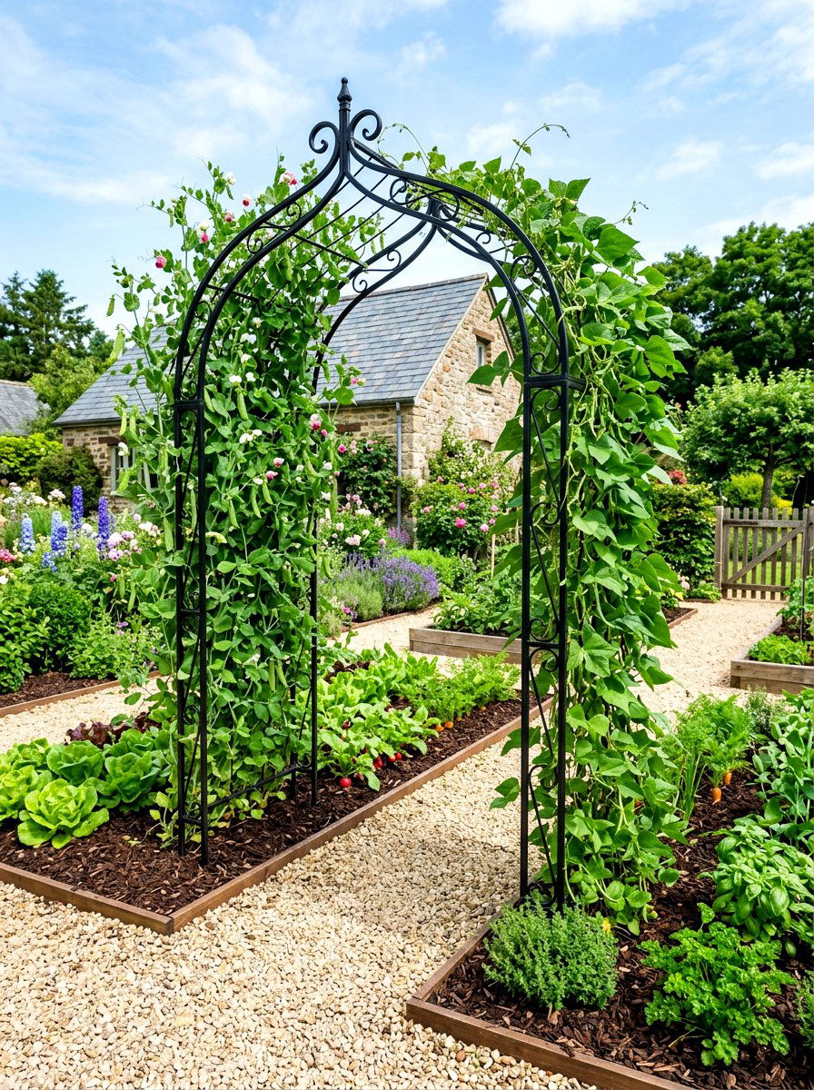 Trellis Vegetable Garden - 30 vegetable garden ideas