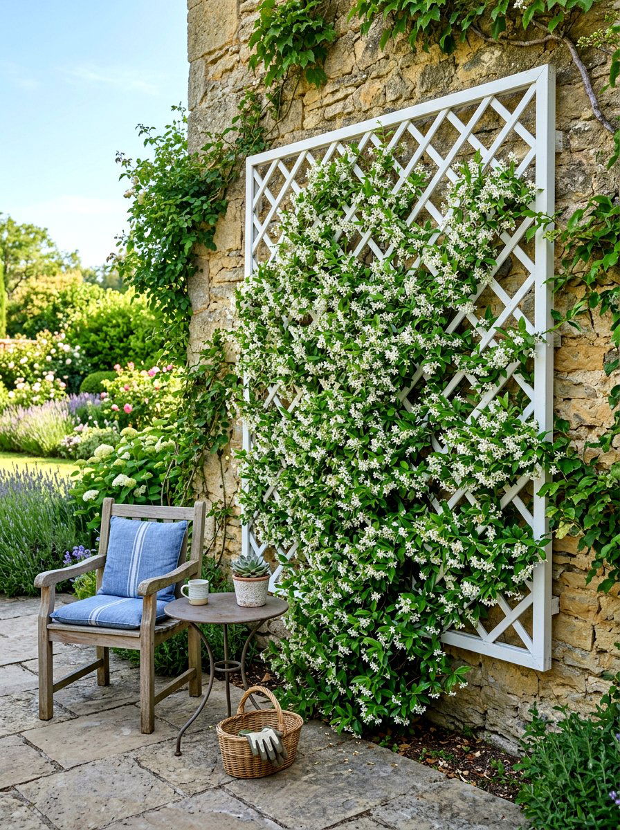 Trellis Vertical Garden - 30 small vertical garden ideas