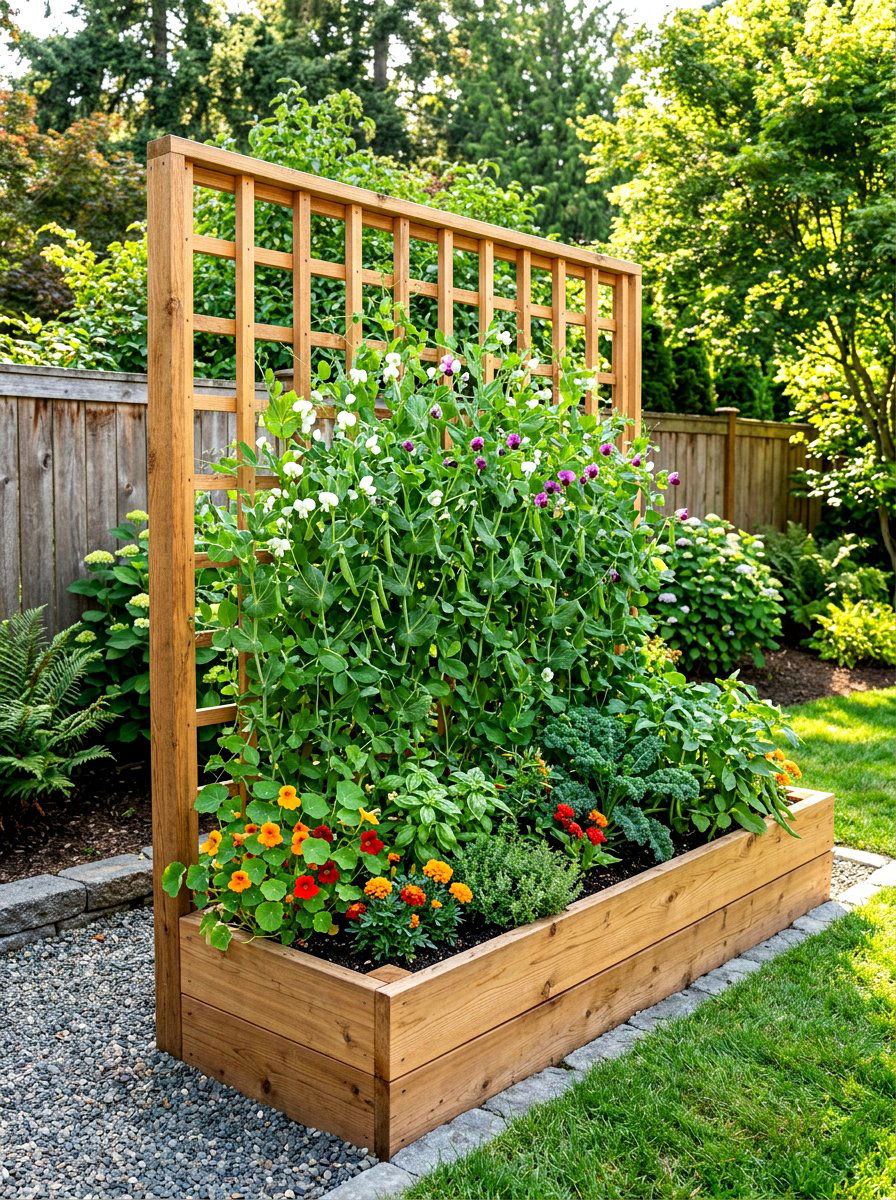 Trellis raised garden bed - 30 raised garden bed ideas