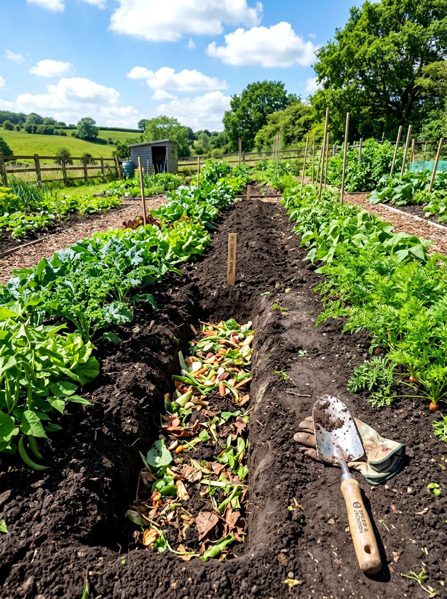 Trench Composting Method - 30 compost bin ideas