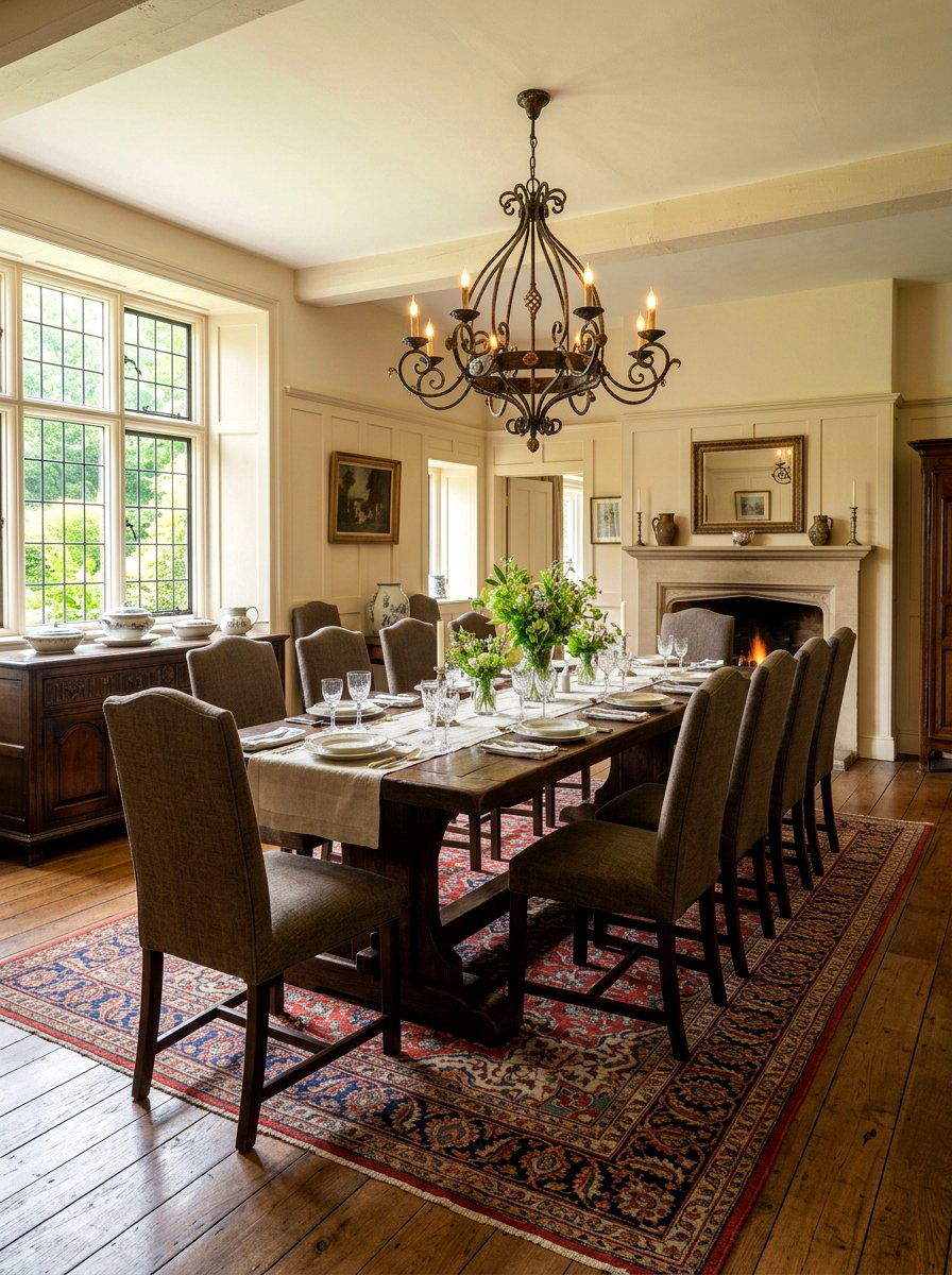 Trestle Table Dining Room - 30 English dining room ideas