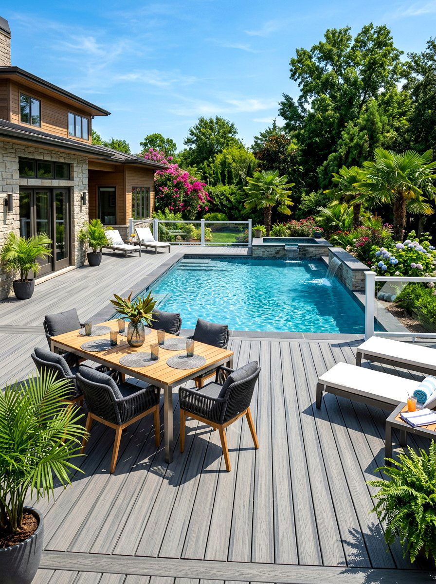 Trex Pool Deck - 30 pool deck ideas