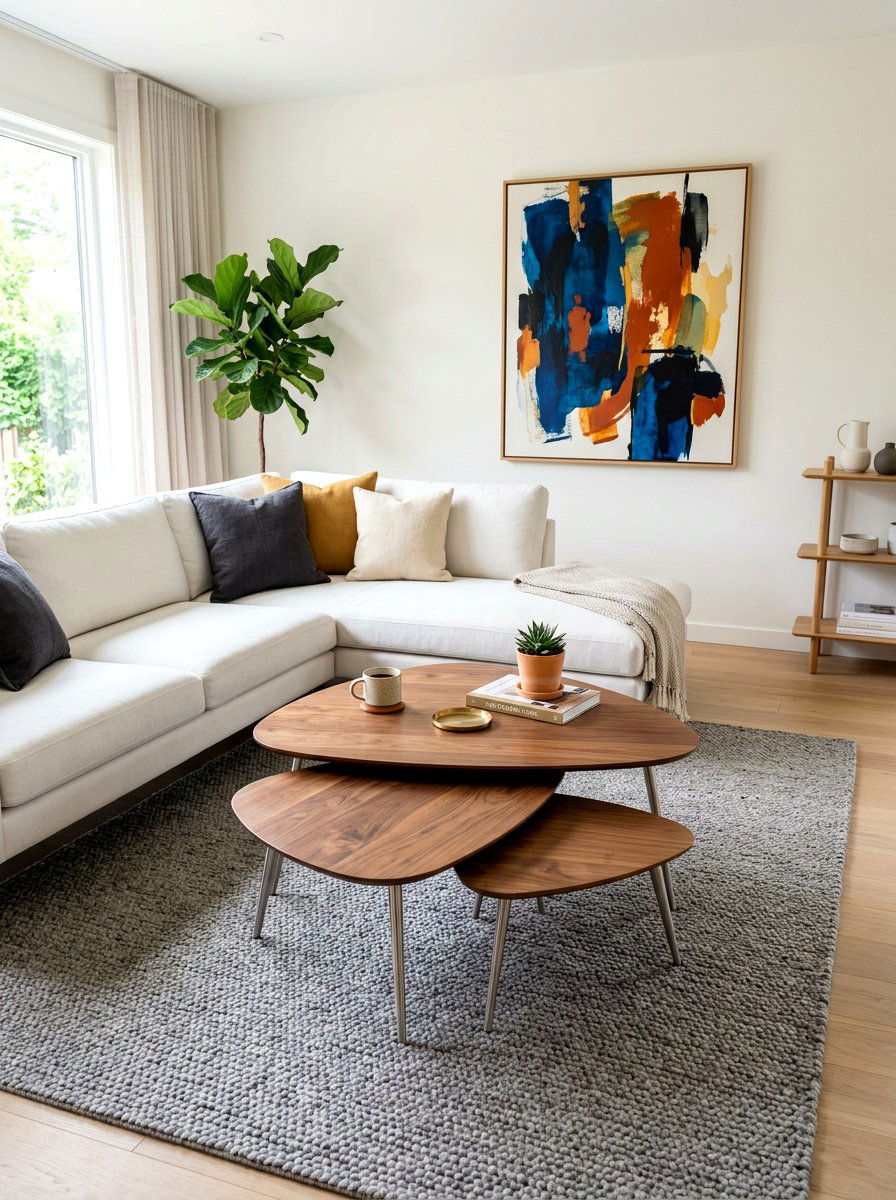 Triangular Nesting Coffee Table - 30 nesting coffee table ideas