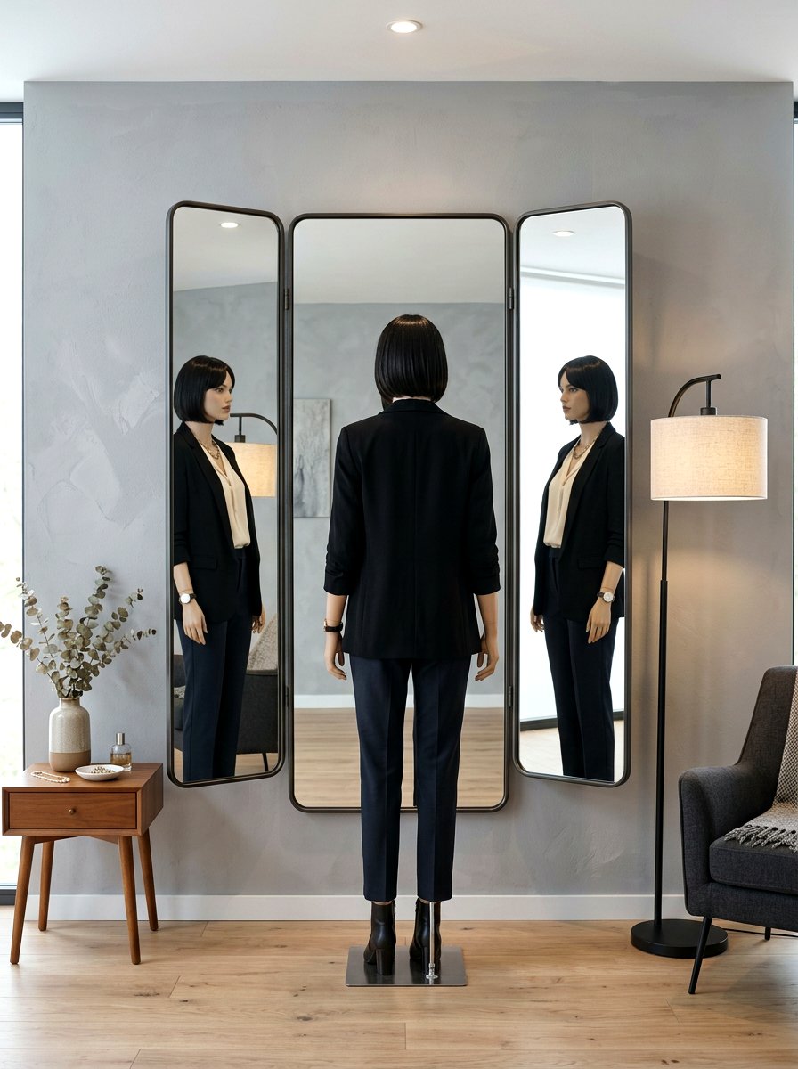 Trifold Dressing Room Mirror - 30 dressing room mirror wall ideas