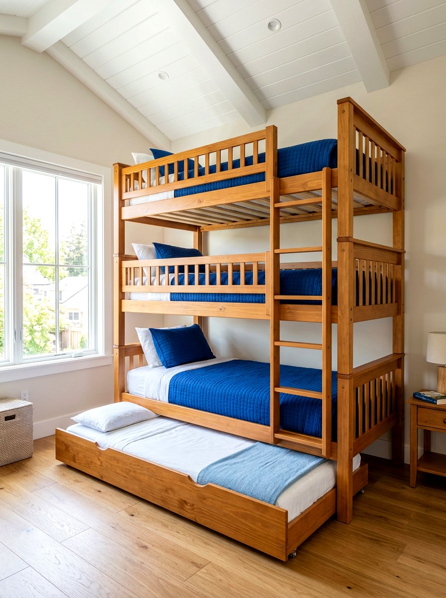 Triple Sleeper Bunk Bed With Trundle - 30 trundle bed ideas