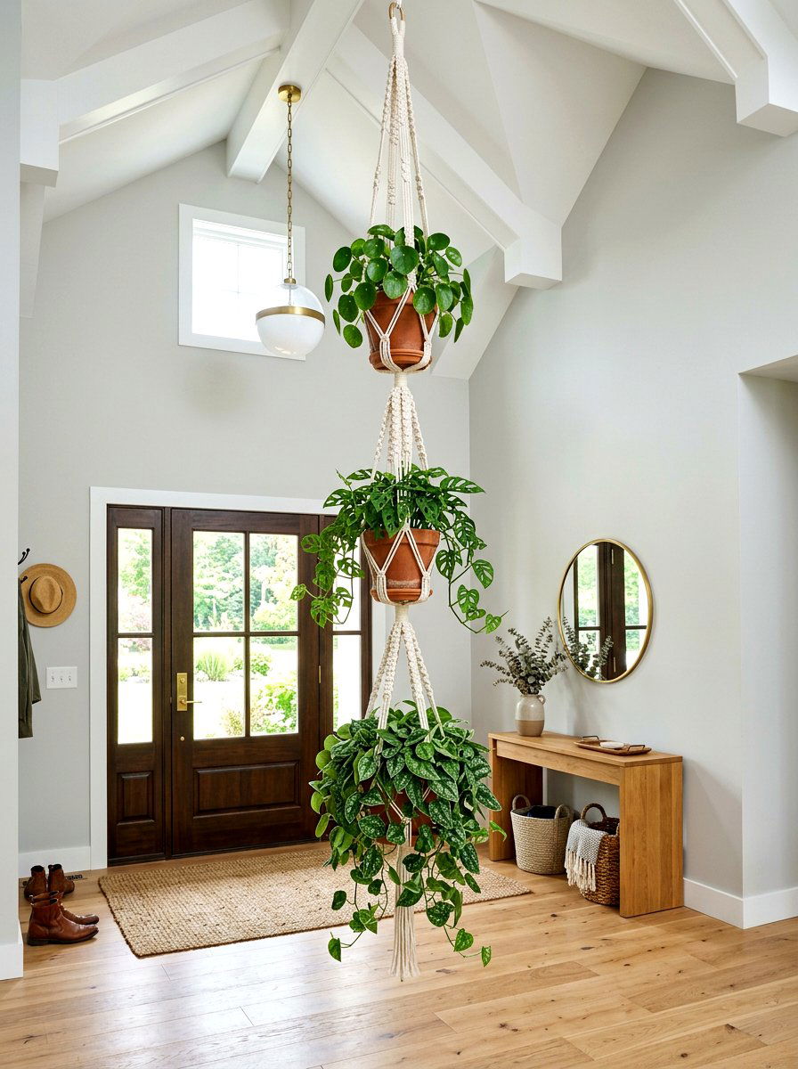 Triple Tier Macrame Plant Hanger - 30 macrame plant hanger ideas