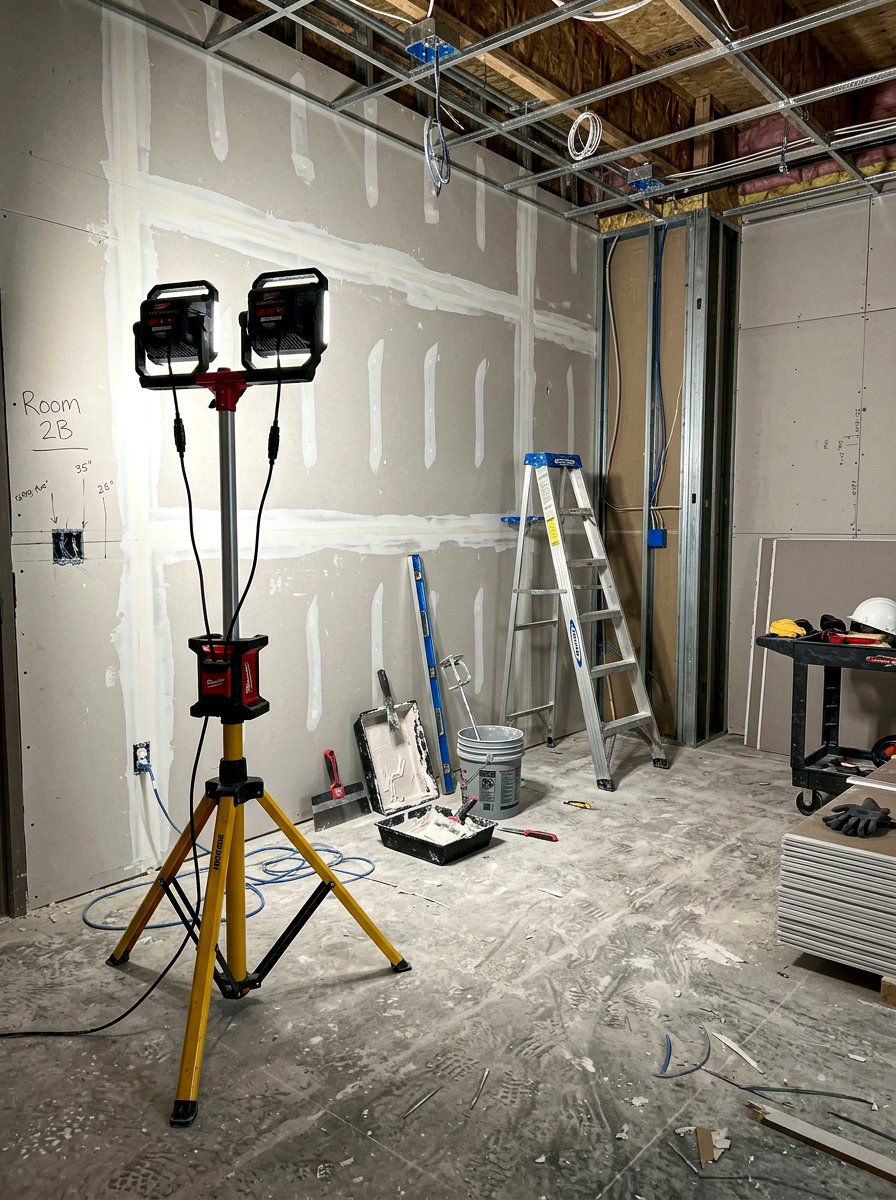Tripod Work Lighting - 30 workshop lighting ideas