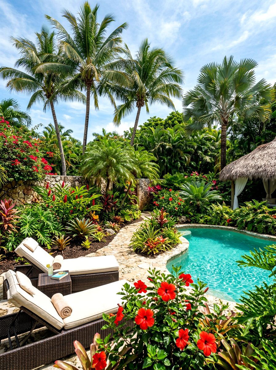 Tropical Backyard Landscaping - 30 viral backyard ideas