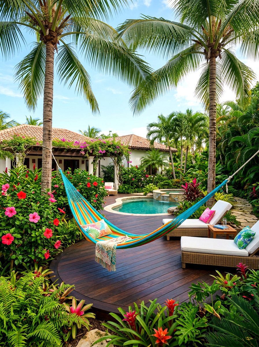 Tropical Backyard Oasis - 30 summer garden ideas