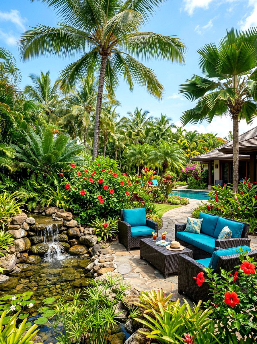 Tropical Backyard Paradise - 30 backyard garden ideas