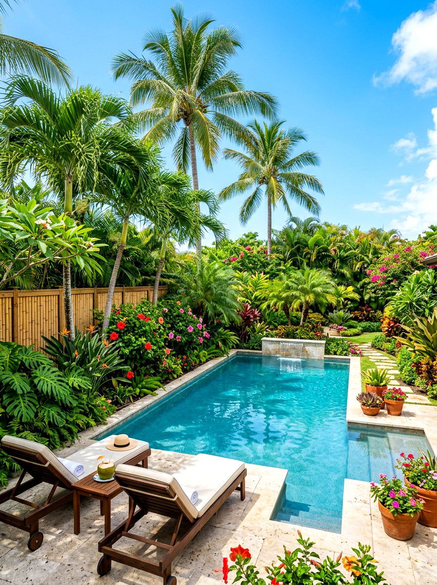 Tropical Backyard - 30 garden decor ideas