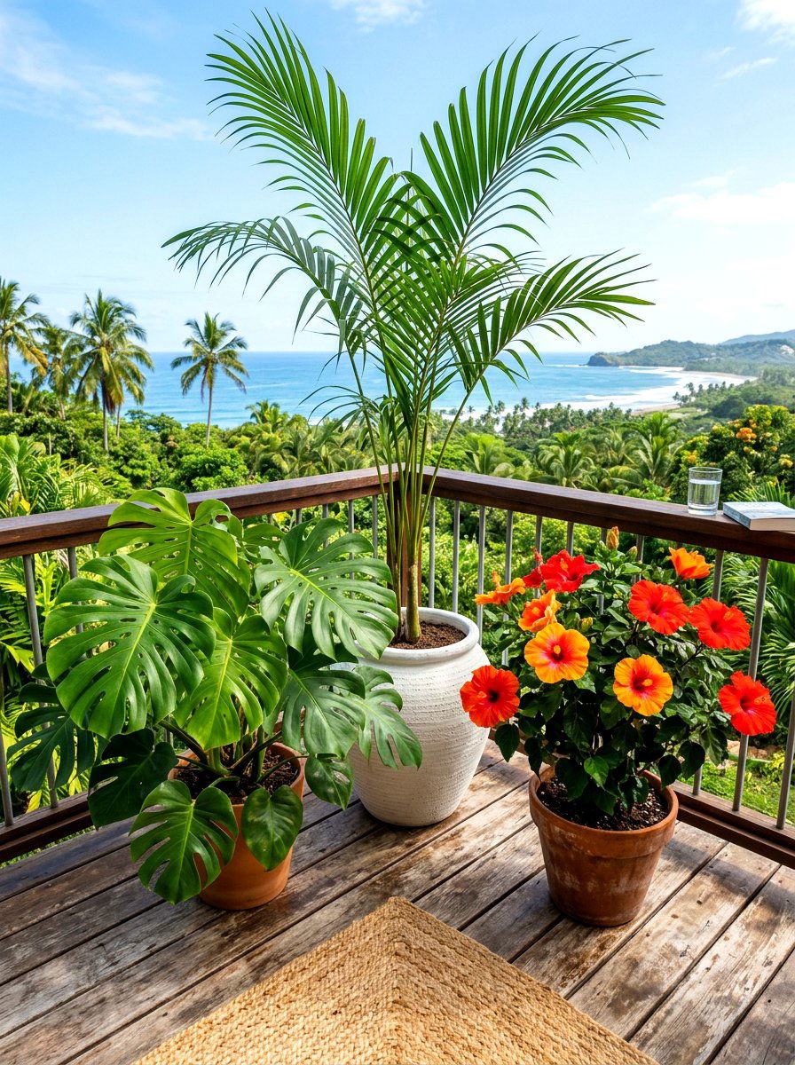 Tropical Balcony Plants - 30 urban balcony ideas