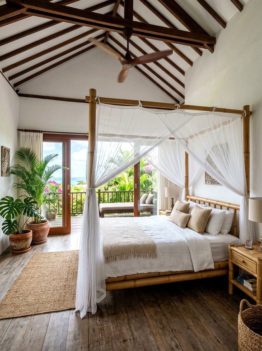 Tropical Bamboo Canopy Bed - 30 canopy bed ideas