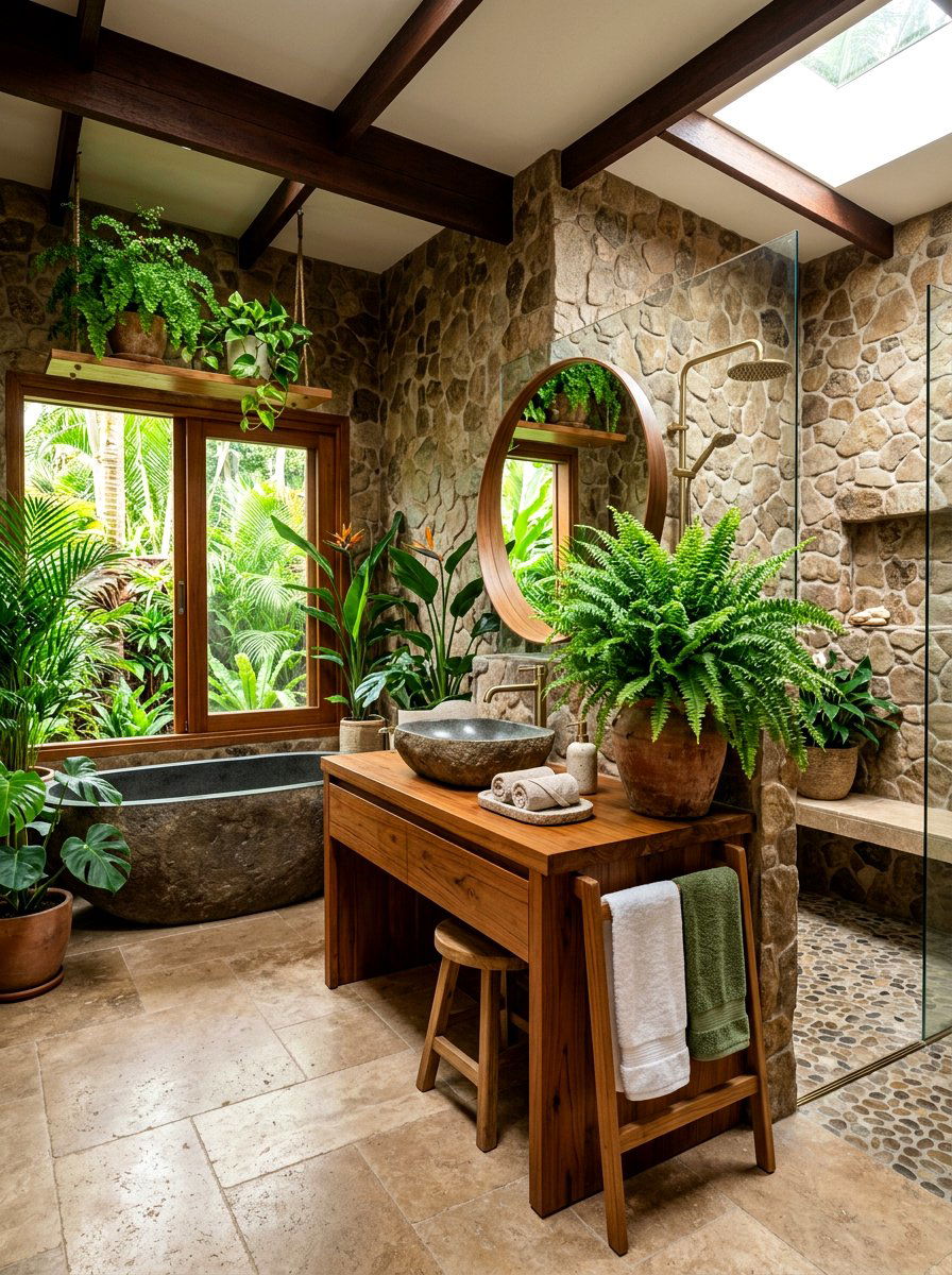 Tropical Bathroom - 30 island style home ideas