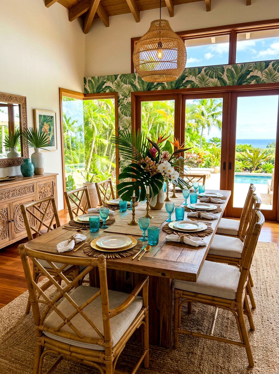 Tropical Chic - 30 formal table setting ideas