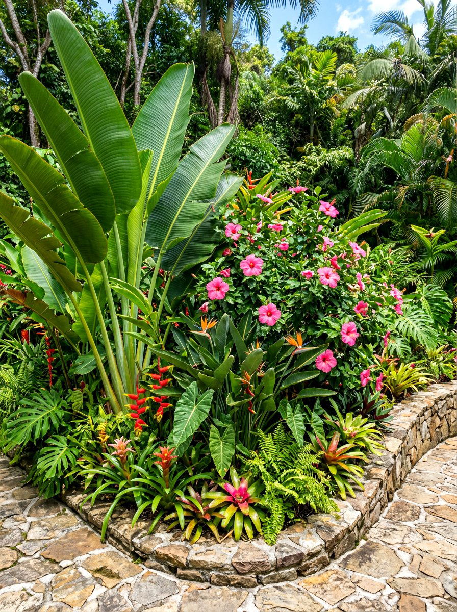 Tropical Corner Garden Plants - 30 corner garden ideas